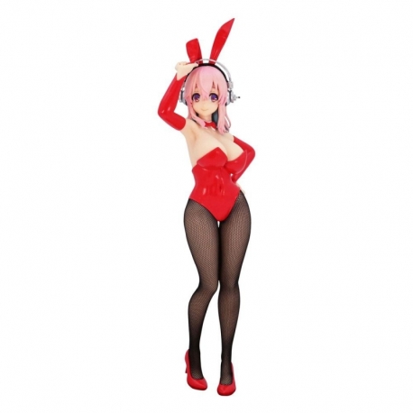 Super Sonico Statue PVC BiCute Bunnies Super Sonico Red Ver. 28 cm