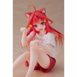 The Quintessential Quintuplets Estatua PVC Desktop Itsuki Nakano Newley Written Cat Roomwear Ver.