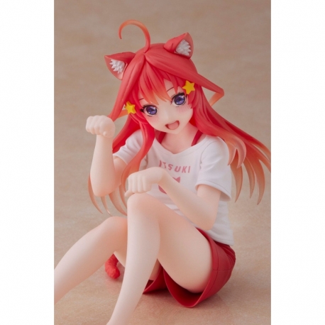 The Quintessential Quintuplets Estatua PVC Desktop Itsuki Nakano Newley Written Cat Roomwear Ver.