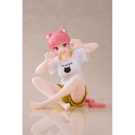 The Quintessential Quintuplets 2 Estatua PVC Desktop Ichika Nakano Newley Written Cat Roomwear Ver. 13 cm