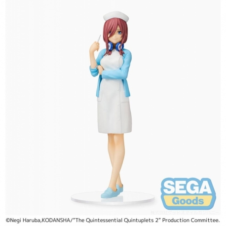 The Quintessential Quintuplets 2 Estatua PVC SPM Miku Nakano Nurse Ver. 21 cm