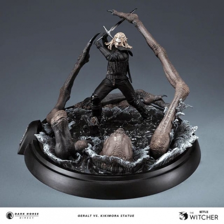 The Witcher 3 Estatua Geralt vs. Kikimora 21 cm