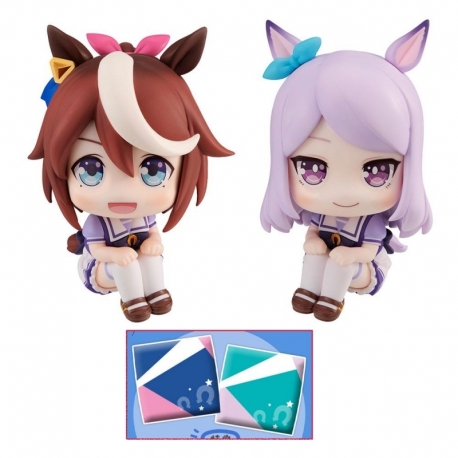 Uma Musume Pretty Derby Estatuas PVC Look Up Tokai Teio & MEjiro McQueen Limited Ver. 11 cm