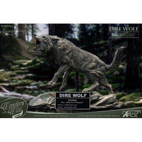 Wonders of the Wild Series Estatua Dire Wolf 28 cm