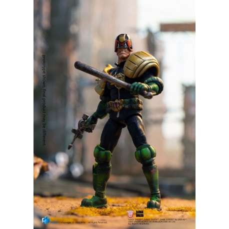 2000 AD Figura 1/18 Exquisite Mini Judge Dredd Cursed Earth Judge Dredd 10 cm