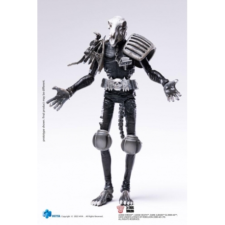 2000 AD Figura 1/18 Exquisite Mini Black and White Judge Mortis 10 cm