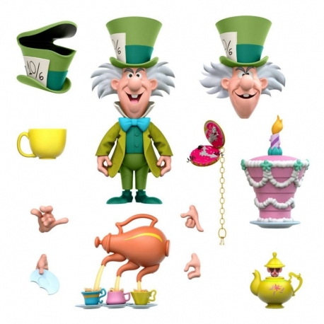 Alicia en el país de las maravillas Figura Disney Ultimates The Tea Time Mad Hatter 18 cm
