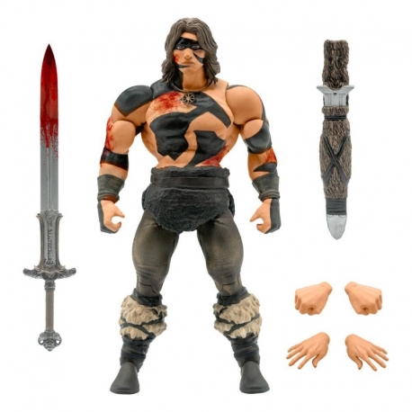 Conan el Bárbaro Figura Ultimates Conan War Paint Conan 18 cm