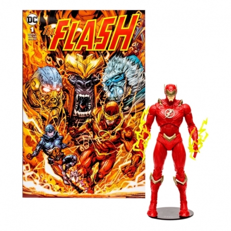 DC Direct Figura & Cómic Page Punchers The Flash Barry Allen (The Flash Comic) 18 cm