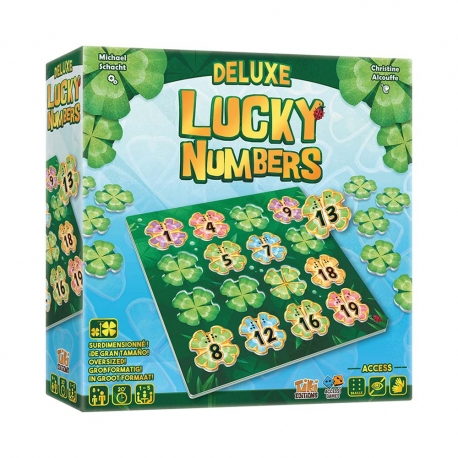 Juego de cartas Lucky Numbers DELUXE de Tranjis Games