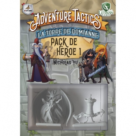 Expansión Pack de Héroe 1 para el juego de mesa Adventure Tactics: La torre de Domianne de Maldito Games