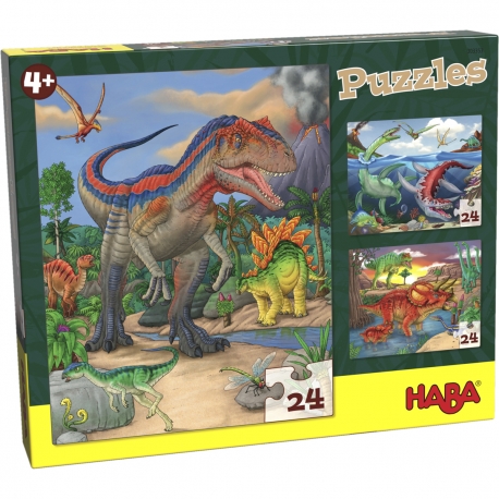Dinosaurs Puzzles 3x24 Pieces from HABA