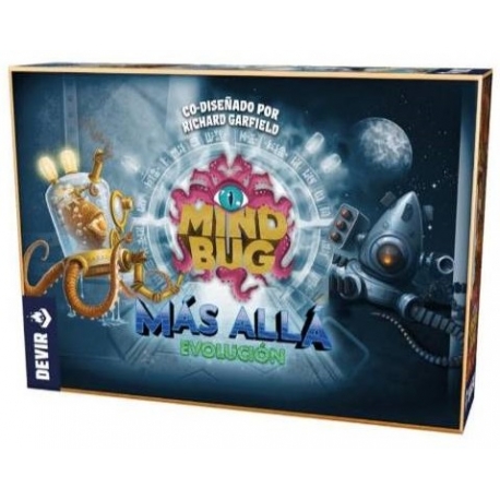 Expansión Más allá de la Evolución del juego de cartas Mindbug de Devir