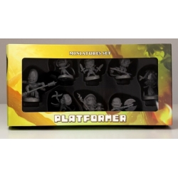 Miniatures Set for Platformer board game by Maldito Games