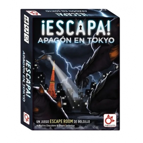 Juego de cartas ¡Escapa! Apagón en Tokyo de Mercurio Distribuciones