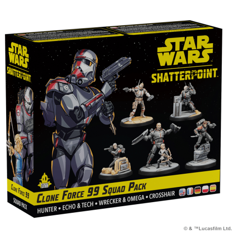 Star Wars: Shatterpoint Clone Force 99 Squad Pack (Multi idioma) de Atomic Mass Games