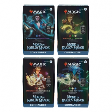 Magic the Gathering Mord in Karlov Manor Commander Decks Box Set (4) (German)
