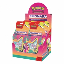 Pokémon TCG Premium Collection barajas Enigmara Expositor (4)(Alemán)