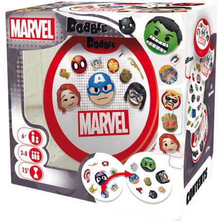 Juego de cartas Dobble Marvel Emoji de Zygomatic