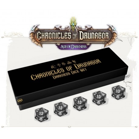 Chronicles of Drunagor: Darkness Dice Set board game by Maldito Games