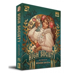 Hight Society es un clásico juego de subastas de Reiner Knizia, los jugadores deben pujar por los lujos de la vida