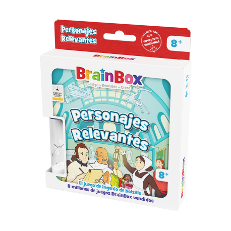 Juego de cartas BrainBox Pocket Personajes Relevantes de Beezerwizzer Studio