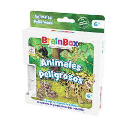 Juego de cartas BrainBox Pocket Animales Peligrosos de Beezerwizzer Studio