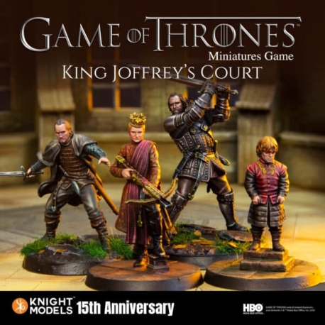 King Joffrey and his court - Game of Thrones Miniatures Game expansion by Knight Models