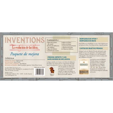 Improvement pack for the board game Inventions: The Evolution of ideas by Maldito Games