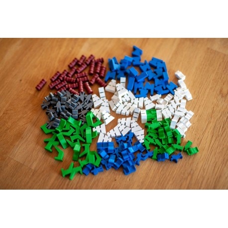 Wooden components for Shipyard board game by Arrakis Games