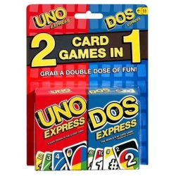 Mattel UNO Express and DOS Express Combo Card Games