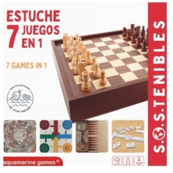 7 Juegos En 1 Fsc 100%: Parchis, Oca, Ajedrez, Escalera, Damas, Backgamon Y Dominó
