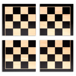 Tablero Ajedrez Divisible/Inmantando Negro Pro Series 40X40