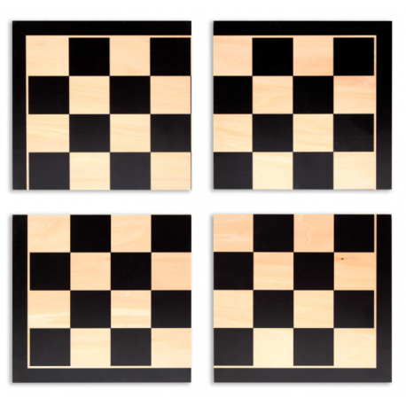 Tablero Ajedrez Divisible/Inmantando Negro Pro Series 40X40
