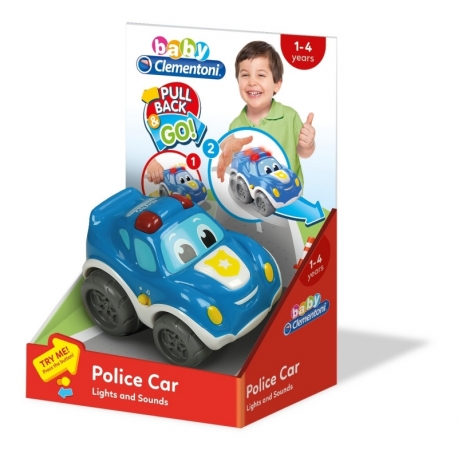 Coche De Polica Retrofricción Con Luces Y Sonidos