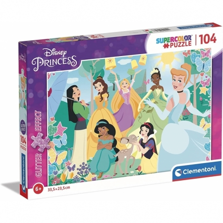 Puzzle 104 Pzas Princesas Disney Glitter