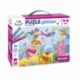 Puzzle 48 Pieces Glitter Mermaids
