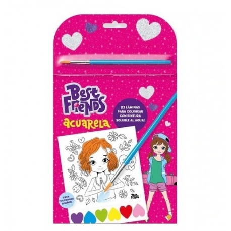 Ludum Best Friends - Libreta Colorear Acualera
