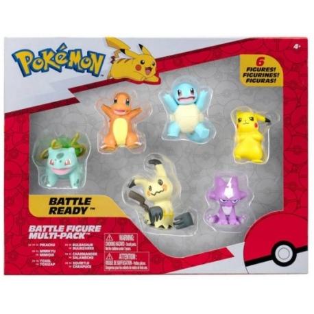 Pokemon Multipack 6 Figuras Exclusivas de Bizak