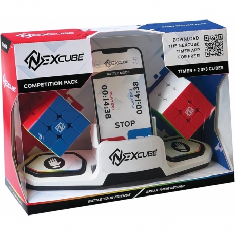 Nexcube 3X3 Battle Pack: 2 Cubes + Timer