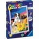 Creart Series D Classic - Puppies With Sunflowers