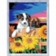 Creart Series D Classic - Puppies With Sunflowers