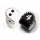 Qw Set Dado Runico Blanco Y Negro (D2 Y D4)