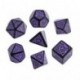 Qw Black-Purple Call Of Cthulhu Dice Set - Horror On The Orient