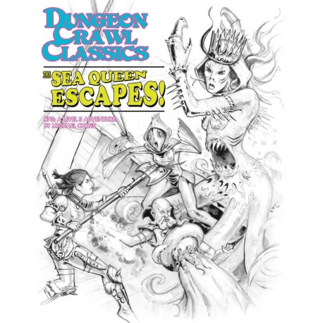 DCC RPG 75 The Sea Queen Escapes! Sketch Cover (English)