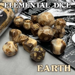 DCC RPG Dice Set Elemental Dice Earth (English)