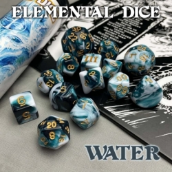 DCC RPG Dice Set Elemental Dice Water (English)