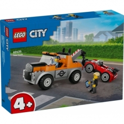 Lego City - Truck, crane and sports car repair.
