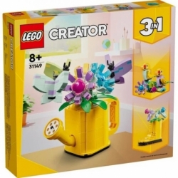 Flowers in watering can