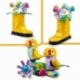 Flowers in watering can